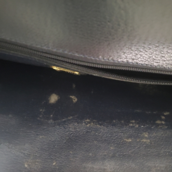 VTG Gucci Navy Monogram Canvas Attache Briefcase - Picture 12 of 14